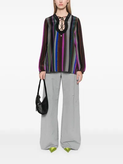 Pucci Silk Blouse In Brown