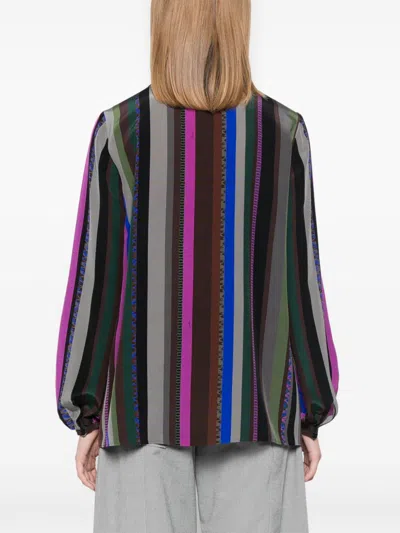 Pucci Silk Blouse In Brown