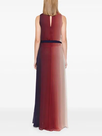 Forte Forte Sleeveless Gradient-effect Maxi Dress In Red