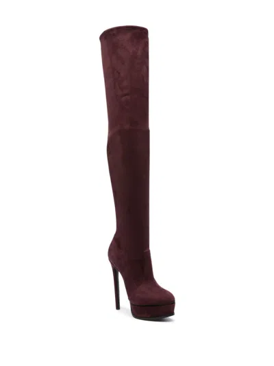 Casadei 150mm Flora Boots In Red