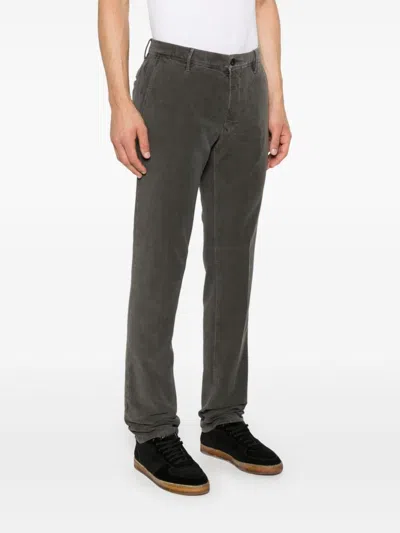 Incotex Slim-cut Chino Trousers In Grey