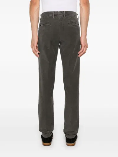 Incotex Slim-cut Chino Trousers In Grey