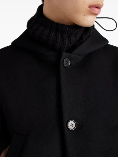 Prada Jacke Aus Wollgemisch In Black