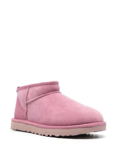 Ugg 10mm Classic Ultra Mini Shearling Boots In Pink