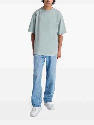 Axel Arigato Optic Distressed T-shirt In Blue