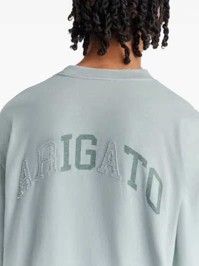 Axel Arigato Optic Distressed T-shirt In Blue