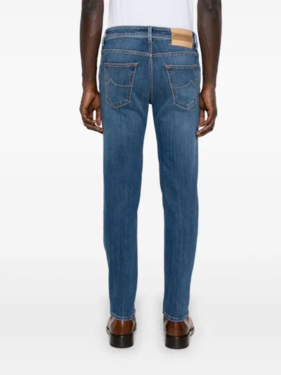Jacob Cohen Mid-rise Slim-fit Jeans In Blue