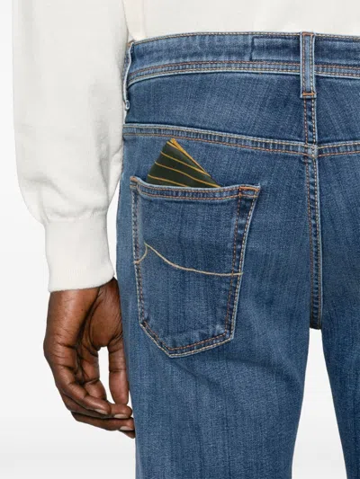 Jacob Cohen Mid-rise Slim-fit Jeans In Blue
