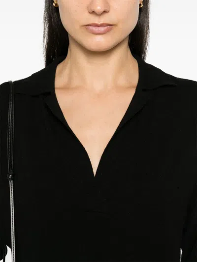 Shop Pinko Love Birds-embroidered Polo Top In Black