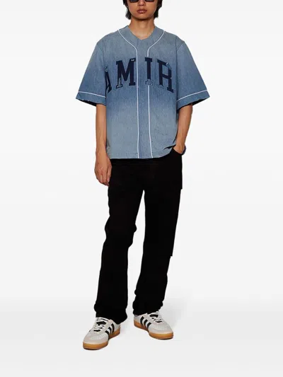 Amiri Sunfaded Shirt In Blue