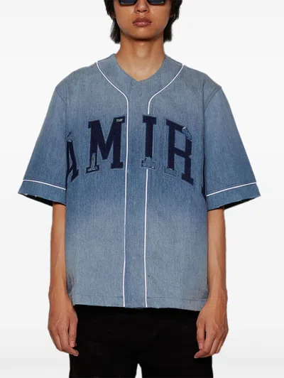 Amiri Sunfaded Shirt In Blue