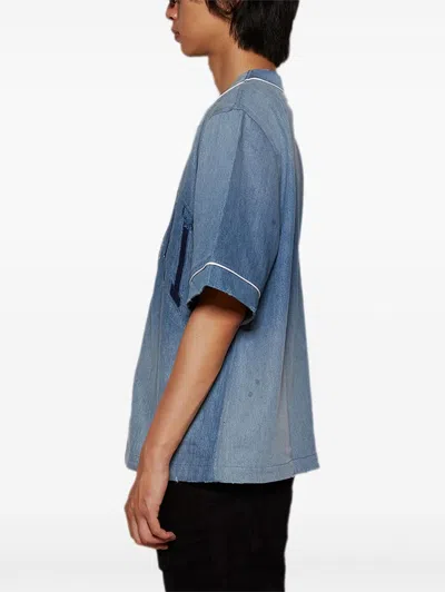 Amiri Sunfaded Shirt In Blue