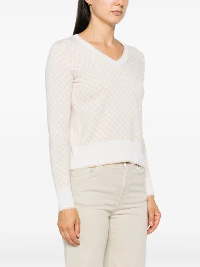 Shop Drumohr Intarsia-knit Sweater In Neutrals