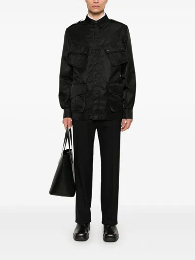 Givenchy Black Cargo-pocket Jacket In Black