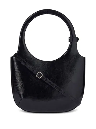 Courrèges Holy Structured Tote Shoulder Strap In Black