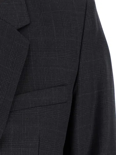 Isabel Marant 'lesandre' Grey Single-breasted Jacket With Notched Revers In Black