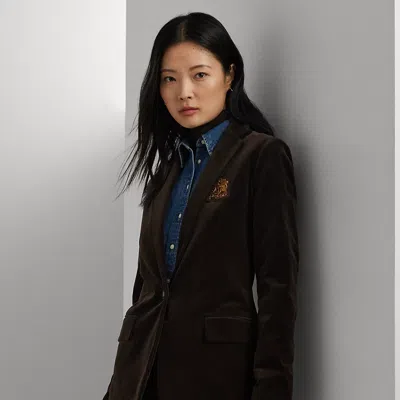 Laurèn Bullion Corduroy Blazer In Brown