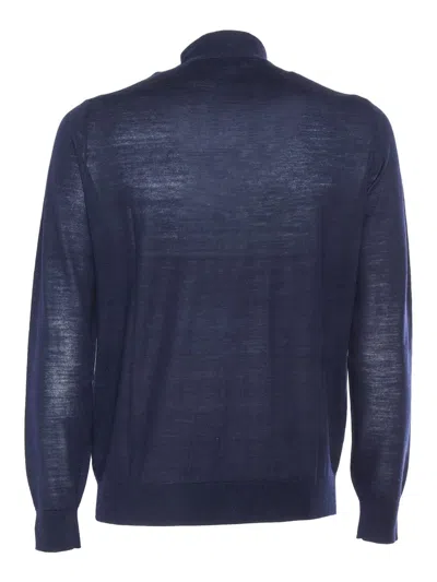 Ballantyne Cardigan In Blue