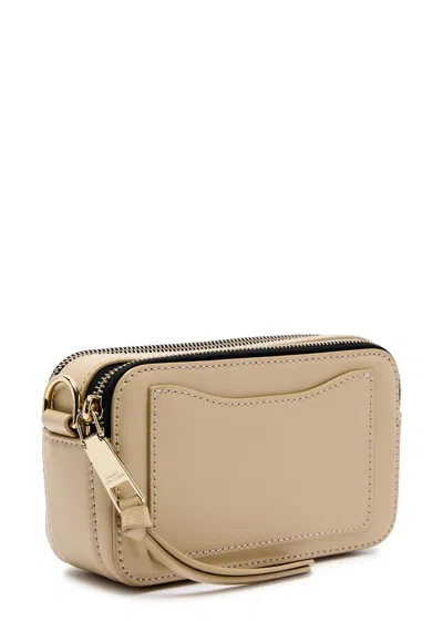 Marc Jacobs The Snapshot Dtm Leather Cross-body Bag In Khaki