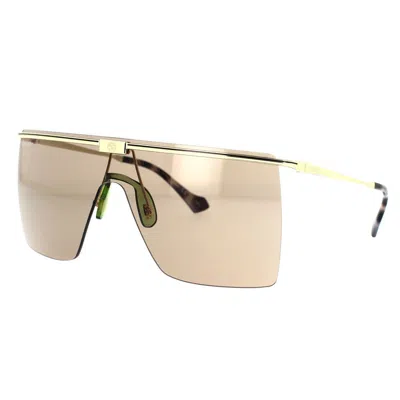 Shop Gucci Eyewear Sunglasses In Gold