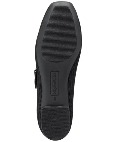 Style & Co Women's Broadwayy Mary Jane Flats, Created For Macy's In Red Knit