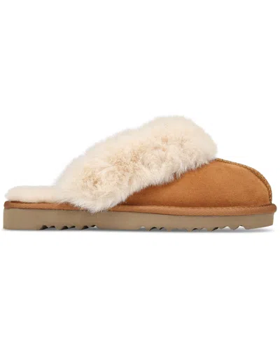 Style & Co Women's Rosiee Slippers, Created For Macy's In Burgundy