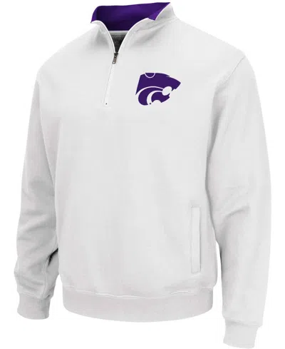 Colosseum Men's Charcoal Kansas State Wildcats Tortugas Logo Quarter-zip Jacket In Charcoal