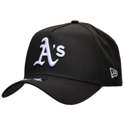 New Era Athletics 9forty A-frame Hat In Black/white