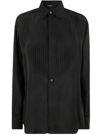 Shop Dsquared2 Dean Night Maxi Shirt In Black