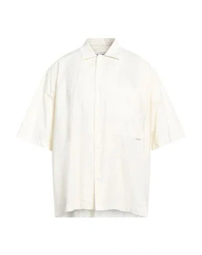 Sunnei Man Shirt Beige Size Xl Cotton In White