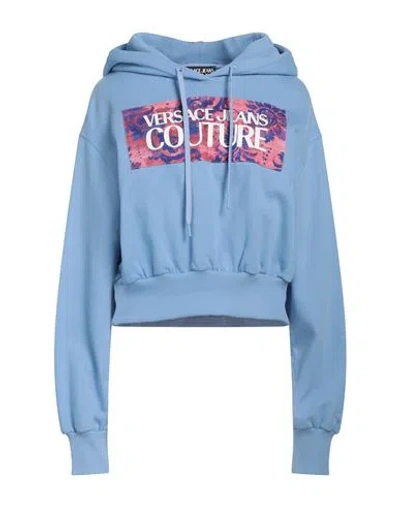 Versace Jeans Couture Versace Jeans Cotton Sweatshirt In Blue