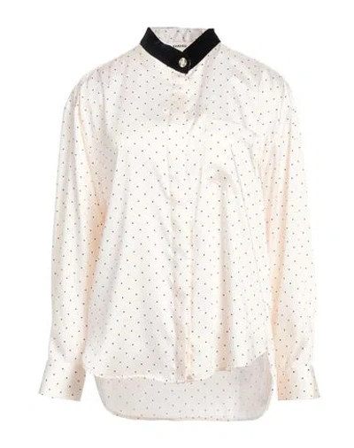 Sandro Woman Shirt Ivory Size 3 Polyester In White