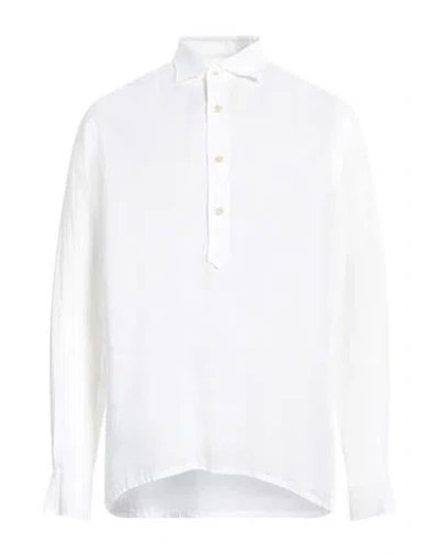 Alessandro Gherardi Man Shirt White Size Xxl Linen In White
