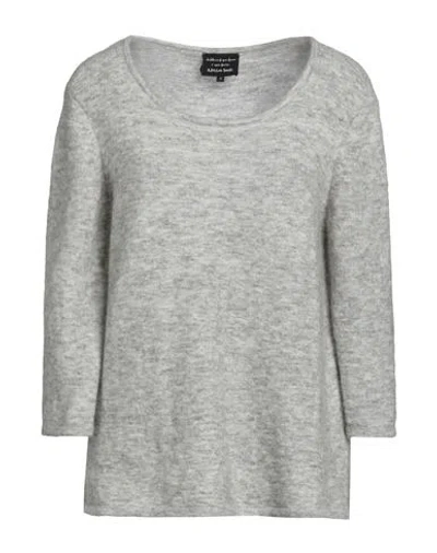 ALESSIA SANTI ALESSIA SANTI WOMAN SWEATER LIGHT GREY SIZE 1 POLYAMIDE, MOHAIR WOOL, WOOL, ELASTANE 
