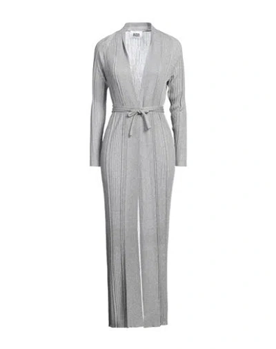 Alpha Studio Woman Cardigan Light Grey Size 6 Viscose, Polyester In Grey