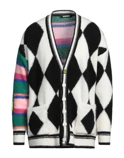 Barrow Man Cardigan Black Size L Polyacrylic, Polyamide, Mohair Wool, Elastane In Black