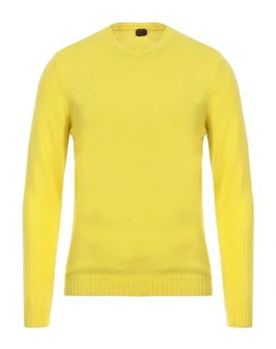 Mp Massimo Piombo Man Sweater Yellow Size 38 Merino Wool In Yellow