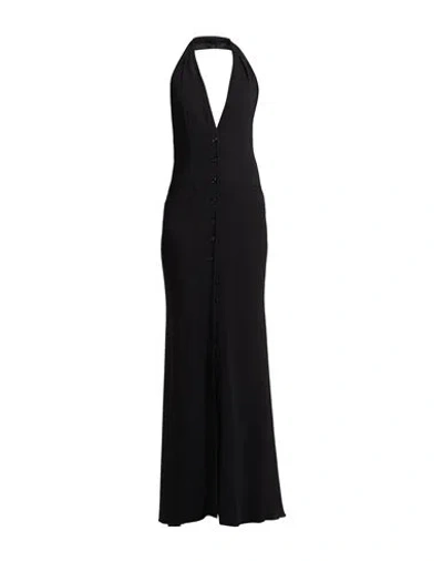 Blumarine Woman Maxi Dress Black Size 2 Viscose, Elastane In Black