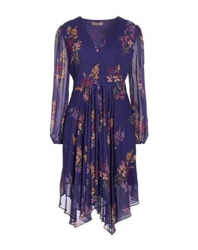 Twinset Woman Mini Dress Purple Size 6 Viscose In Purple