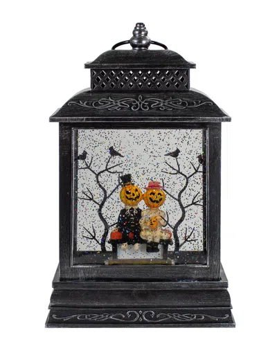 Northlight 11.5in Lighted Halloween Snow Globe Lantern In Black