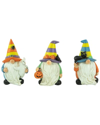 Northlight Set Of 3 Halloween Gnomes Decorations In White