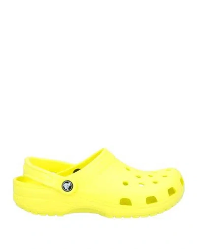 Crocs Woman Mules & Clogs Yellow Size 8 Eva (ethylene - Vinyl - Acetate) In Yellow