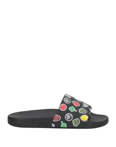Jw Anderson Woman Sandals Black Size 7 Rubber In Black