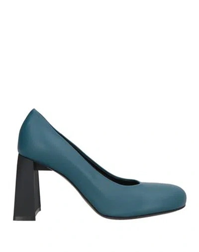 Nina Ricci Woman Pumps Deep Jade Size 7 Leather In Green