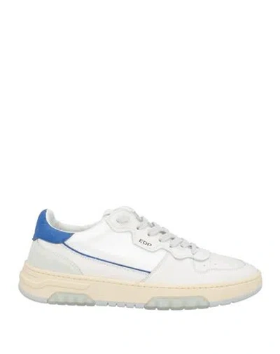 Ed Parrish Man Sneakers Off White Size 9 Leather, Textile Fibers In Off White