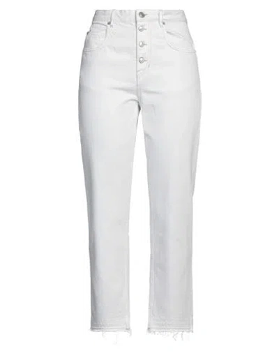 Isabel Marant Étoile Marant Étoile Woman Jeans Off White Size 10 Cotton In Off White