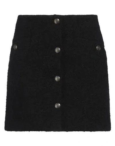 Sandro Bouclé-tweed Mini Skirt In Black