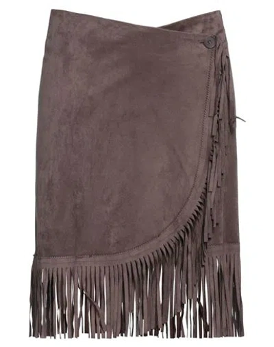 Irie Irié Woman Mini Skirt Lead Size M Polyester, Elastane In Grey