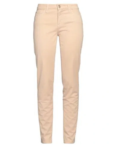 Trussardi Jeans Woman Pants Sand Size 29 Cotton, Elastane In Beige