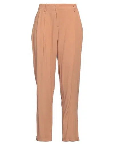 Tru Trussardi Woman Pants Camel Size 10 Viscose, Acetate In Beige